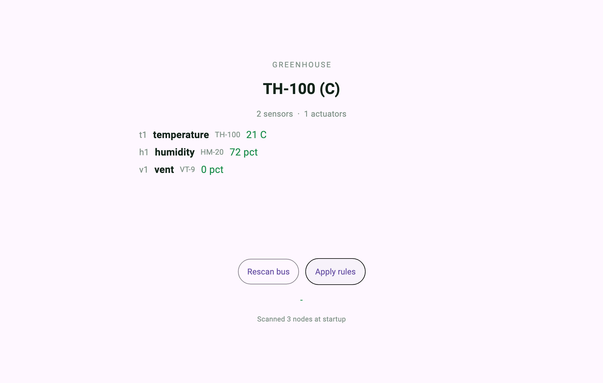 3 nodes — TH-100 摂氏, HM-20, VT-9